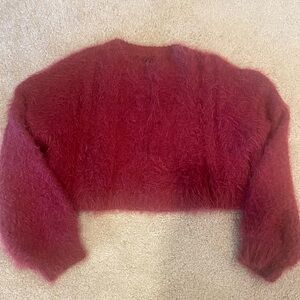 Red urban outfitters crop top sweater